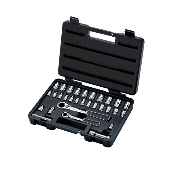 SATA átmenő dugókulcs készlet 1/4" és 3/8" 30 részes