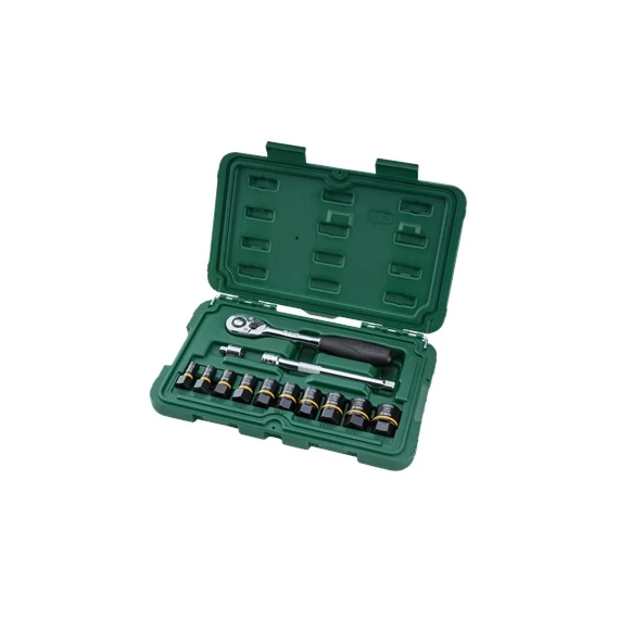 Sata BoltBiter sérült csavar kihajtó dugókulcs készlet 1/4, 3/8 7- 19mm 13 részes
