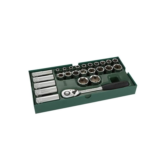 SATA dugókulcs készlet modul 1/2" 8-32mm 26 részes