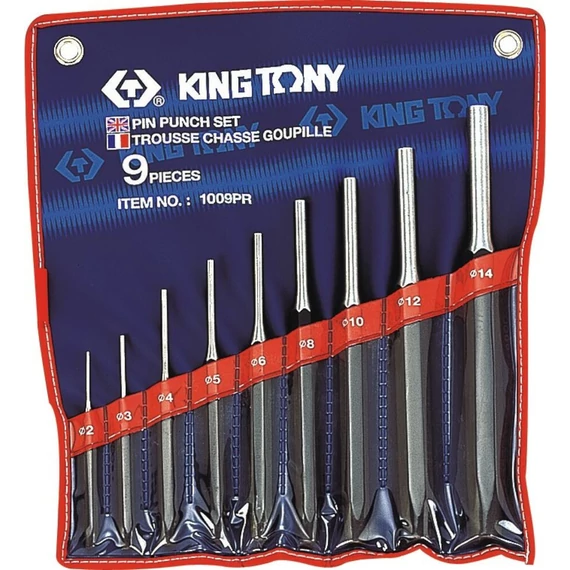 King Tony 9 Részes Csapkiütő Készlet 2-14mm