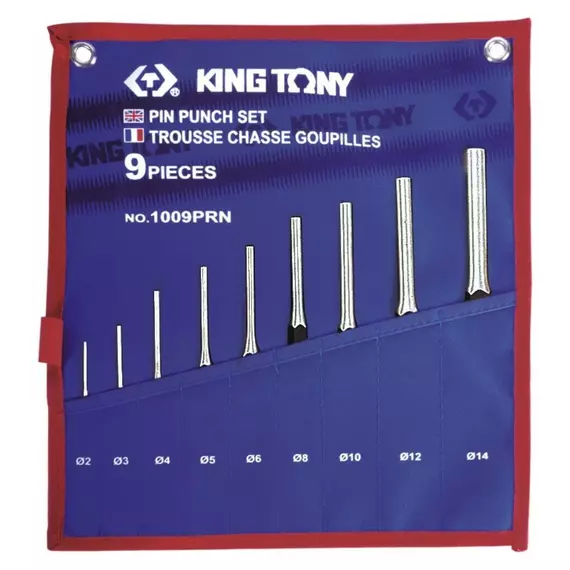 King Tony 9 Részes Csapkiütő Készlet 2-14mm