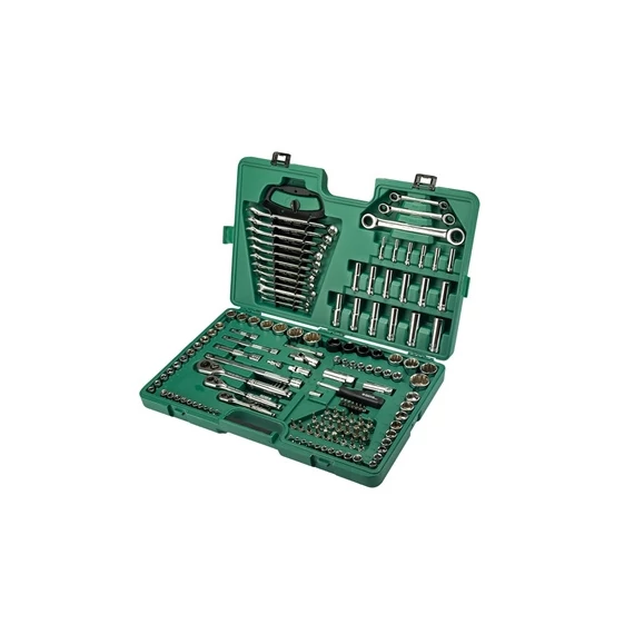 SATA dugókulcs készlet mm+col 1/4, 3/8 és 1/2" 150 részes 6-és 12-szög