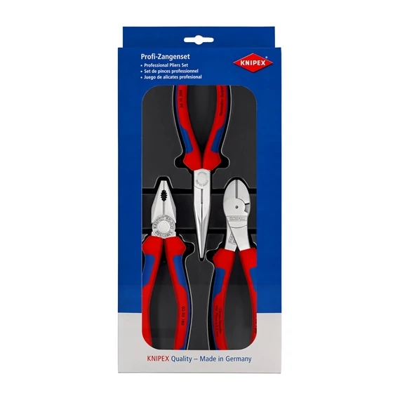 Knipex fogókészlet 3 részes, műanyag tálcával