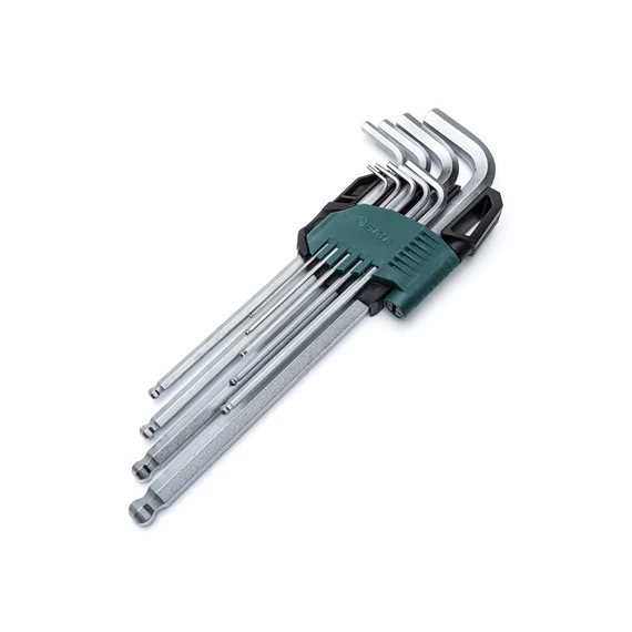 SATA imbuszkulcs készlet 9 részes 1.5-10mm, extra hosszú gömbvégű