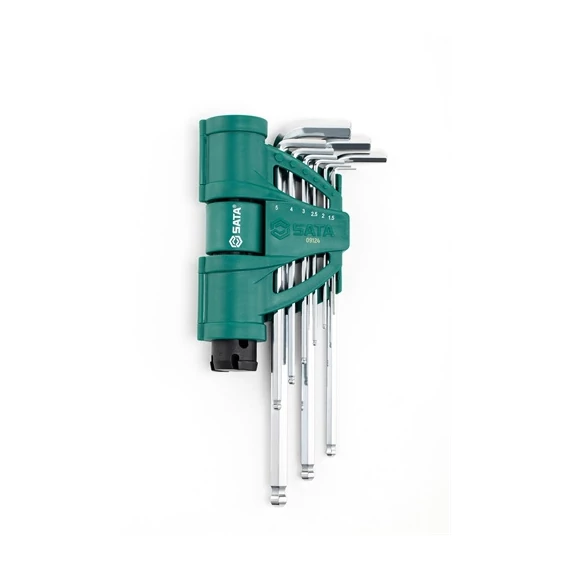SATA imbuszkulcs készlet 9 részes 1.5-10mm, extra hosszú gömbvégű fogantyúval