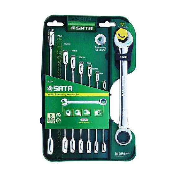 SATA racsnis csillag-villáskulcs 8 részes készlet 8-19mm