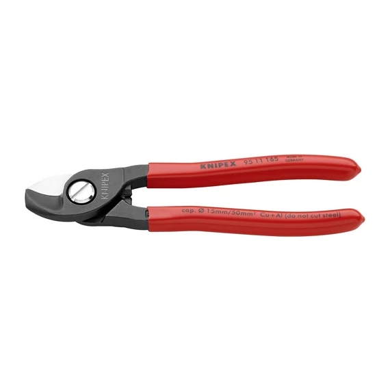Knipex kábelolló műanyaggal bevonva barnított 160 mm 15/50 mm2