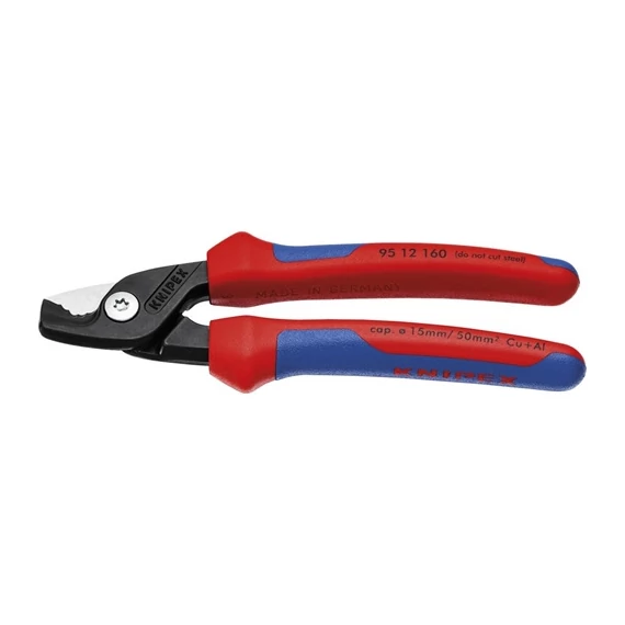 Knipex kábelolló többkomponensű markolattal 160mm karcsú fejalak