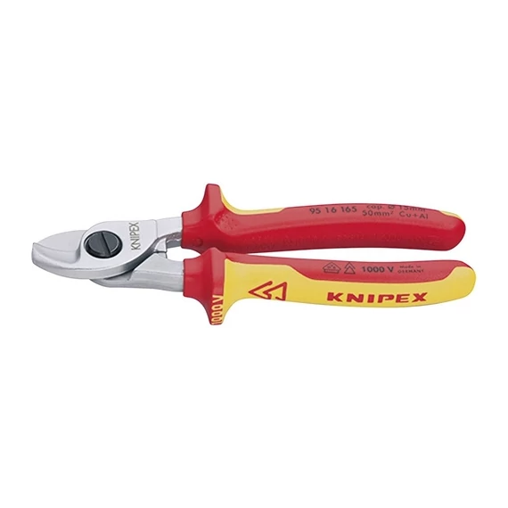 Knipex VDE kábelolló többkomponensű markolattal 160 mm 15/50 mm2