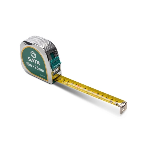 SATA mérőszalag 10m x 25mm (mm/col) króm