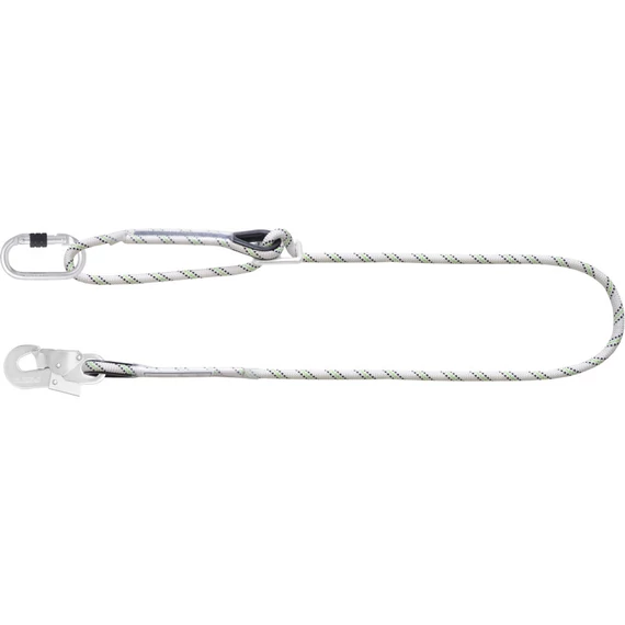 Kratos 2 m hosszú rögzítőpánt +munkapozícionáló, +2 csavaros acélkarabiner, 17mm nyitótávolsággal