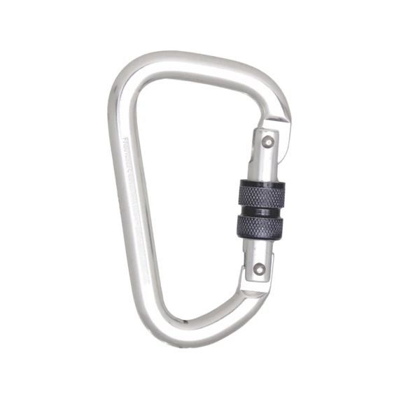 Kratos aluminium csavaros reteszelő karabiner 22,5mm nyílással