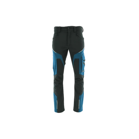 Sara Comfort Winter - Munkaruha Bélelt Softshell Deréknadrág fekete/petrol kék - Berb Szerszám