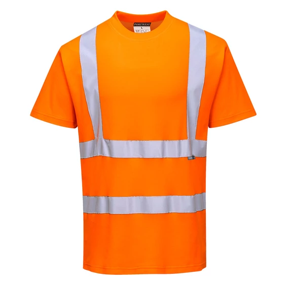 Portwest S170 Cotton Comfort rövid ujjú láthatósági póló, narancs - Berb Szerszám