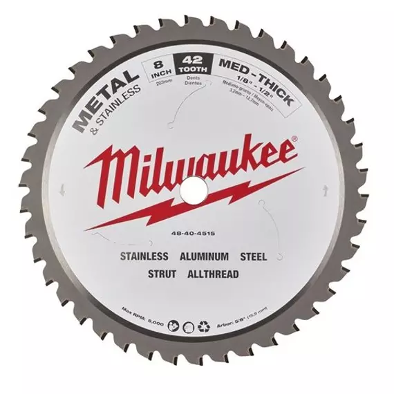 Milwaukee körfűrészlap 203x15,8; 42z 48404515