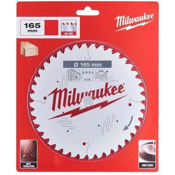Milwaukee körfűrészlap ¤165x20x1,6; 40z 4932471932
