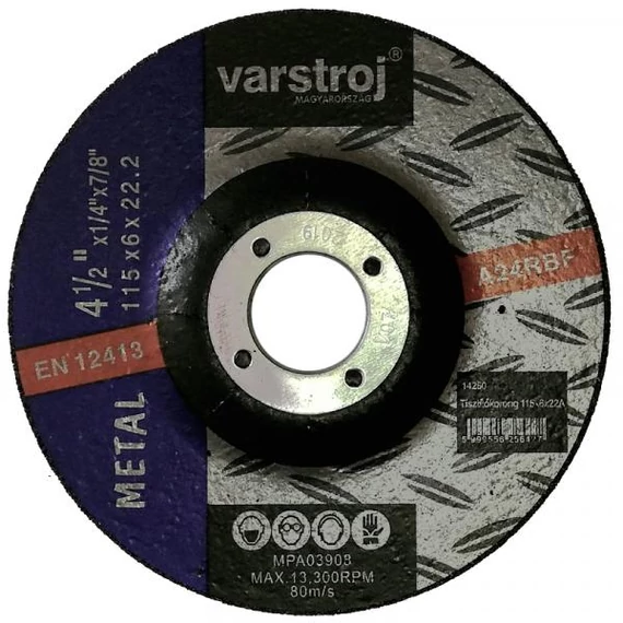 Varstroj Tisztítókorong 115x6x22