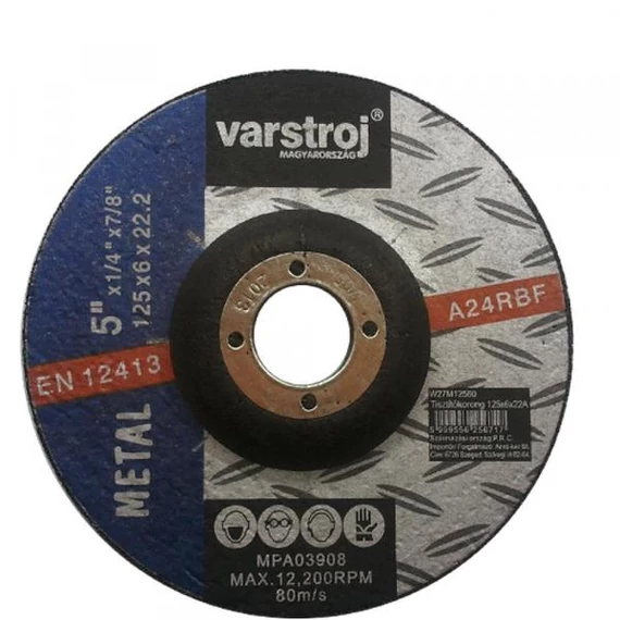 Varstroj Tisztítókorong 125x6x22 