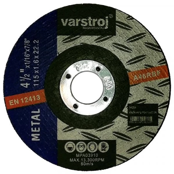 Varstroj Vágókorong 115x1.6x22.2 