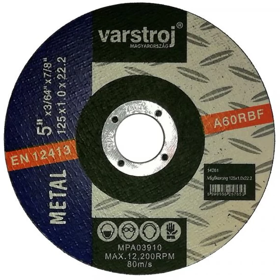 Varstroj Vágókorong 125x1.0x22.2 
