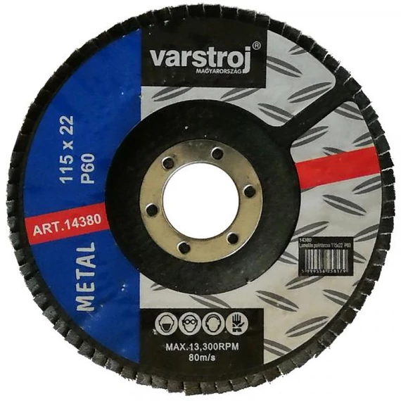 VARSTROJ Lamellás csiszolótárcsa 115 P60 