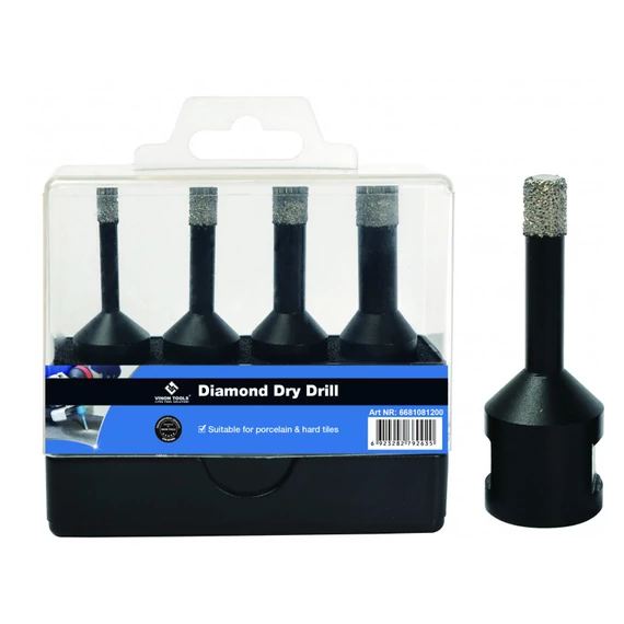 Bautool Gyémántfúró készlet sarokcsiszolóhoz M14 (6,8,10,12 mm)