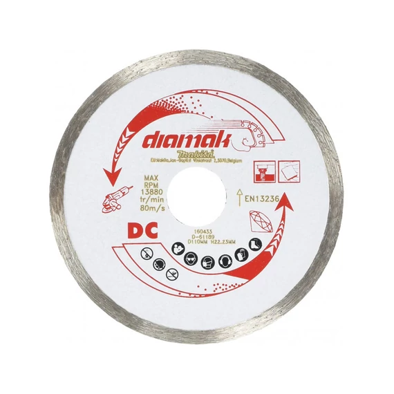 Makita Gyémánttárcsa 115mm Diamak folyamatos - Berb Szerszám