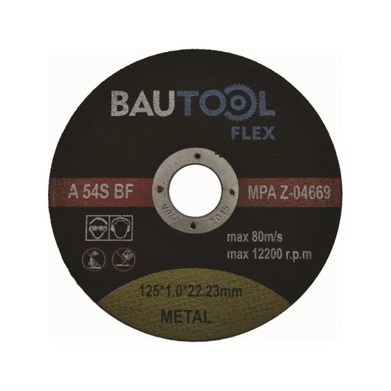 Bautool Vágótárcsa fémhez 125*1,0 mm 