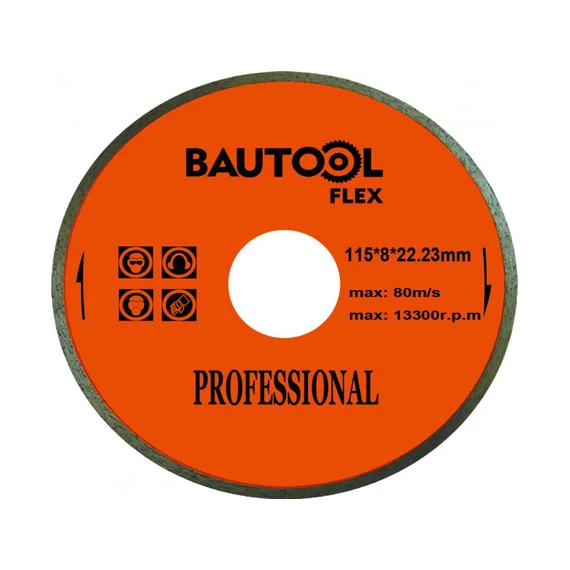 Bautool Gyémánttárcsa folyamatos élű, csempéhez 110/5 mm 