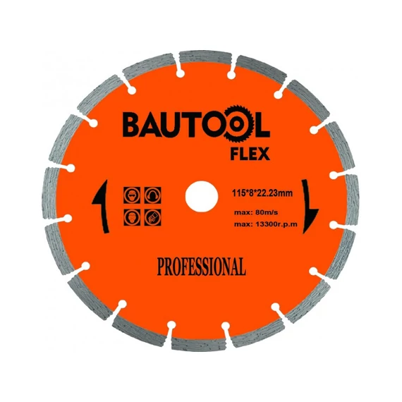 Bautool Gyémánttárcsa szegmenses 230/8 mm