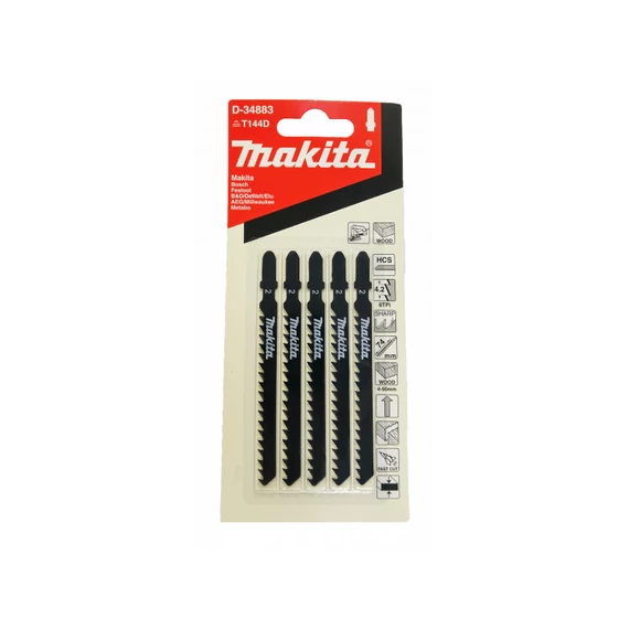 Makita 5db HCS - szúrófűrészlap FA, gyors, TPI:6, L:100mm