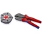 Knipex MultiCrimp krimpelő fogó cseretárral, 5 sajtoló profillal 