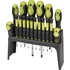 Kép 1/2 - Extol Craft csavarhúzó készlet. 18 db, CrV, mágneses, 4db lapos + 4 db PH + 10 db órás csavarhúzó, műanyag tartóval, bliszteren