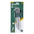 Kép 3/6 - SATA imbuszkulcs készlet 9 részes 1.5-10mm, extra hosszú gömbvégű