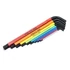 Kép 1/4 - SATA imbuszkulcs készlet 9 részes 1.5-10mm, hosszú (színkód)