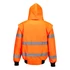 Kép 2/5 - Portwest C467 Munkaruha Hi-Vis 3 az 1-ben láthatósági bomber dzseki; hátulról - Berb Szerszám