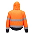 Kép 2/6 - Portwest C468 Munkaruha Hi-Vis 2 az 1-ben bomber láthatósági kabát, narancs; hátulról - Berb Szerszám