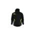 Kép 2/7 - Sara Comfort Winter bélelt softshell hosszú kabát fekete - sárga; hátulról - Berb Szerszám