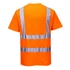 Kép 2/4 - Portwest S170 Cotton Comfort rövid ujjú láthatósági póló, narancs; hátulról - Berb Szerszám
